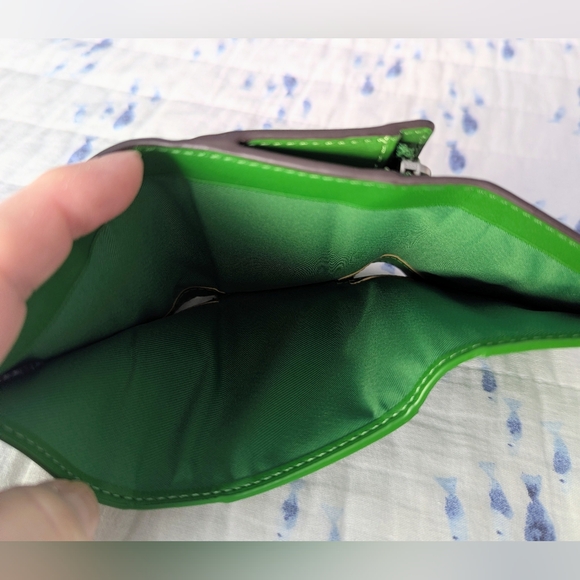 Coach Kelly Green Leather Micro Wallet, NWOT - Picture 5 of 6